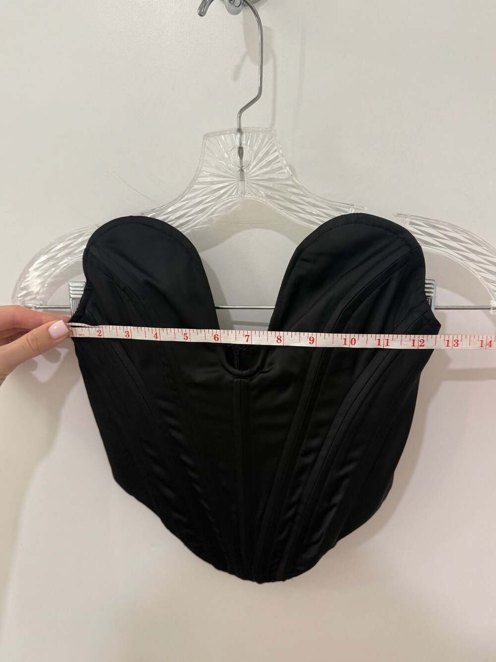 Heiress Beverly Hills Black Plunge Corset Top XXS - Picture 6 of 14